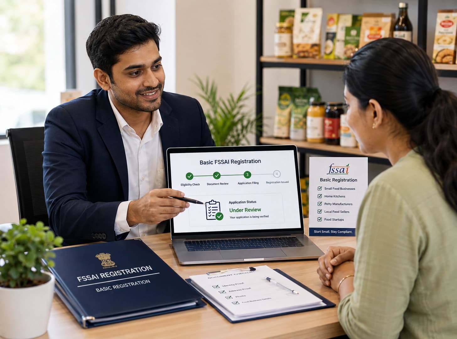 Basic FSSAI registration service for small food businesses with ComplyLocal
