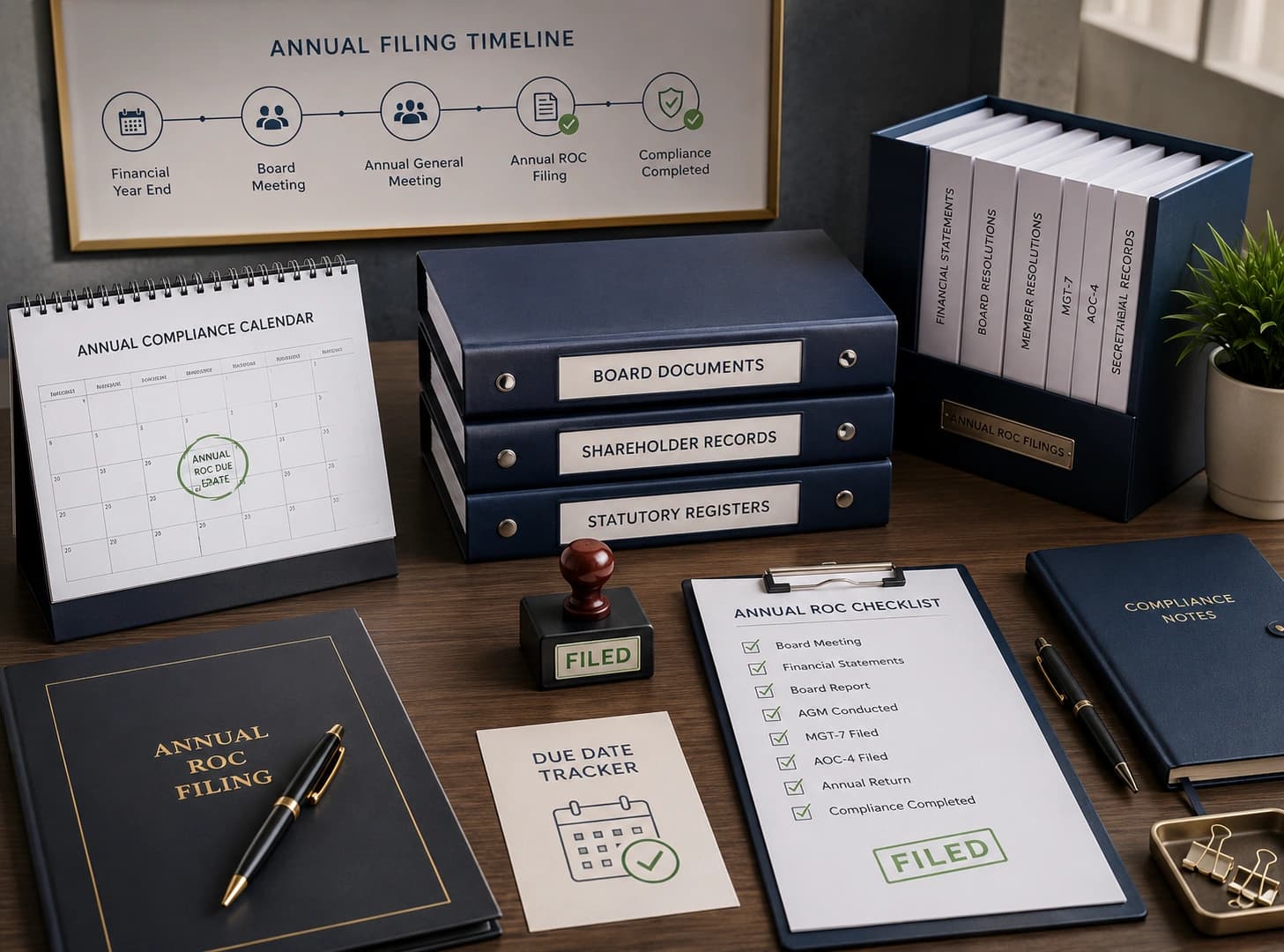Annual ROC filing service for companies with ComplyLocal