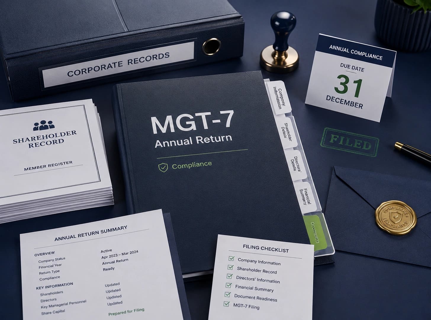 MGT-7 annual return filing service with Complylocal Consultants