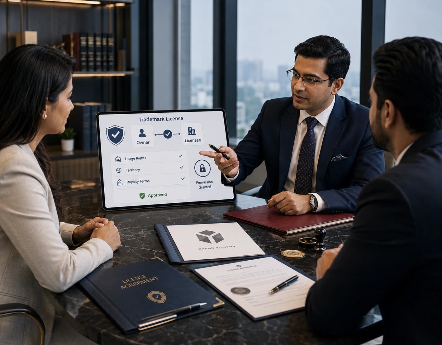 Trademark licensing service for registered user and TM-U filings