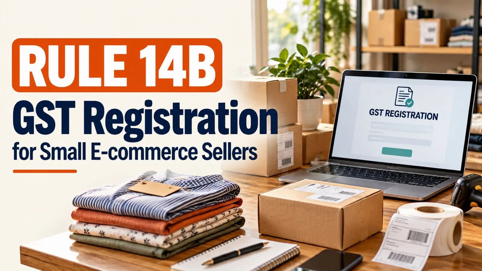 Rule 14B GST registration for small e-commerce sellers with parcels