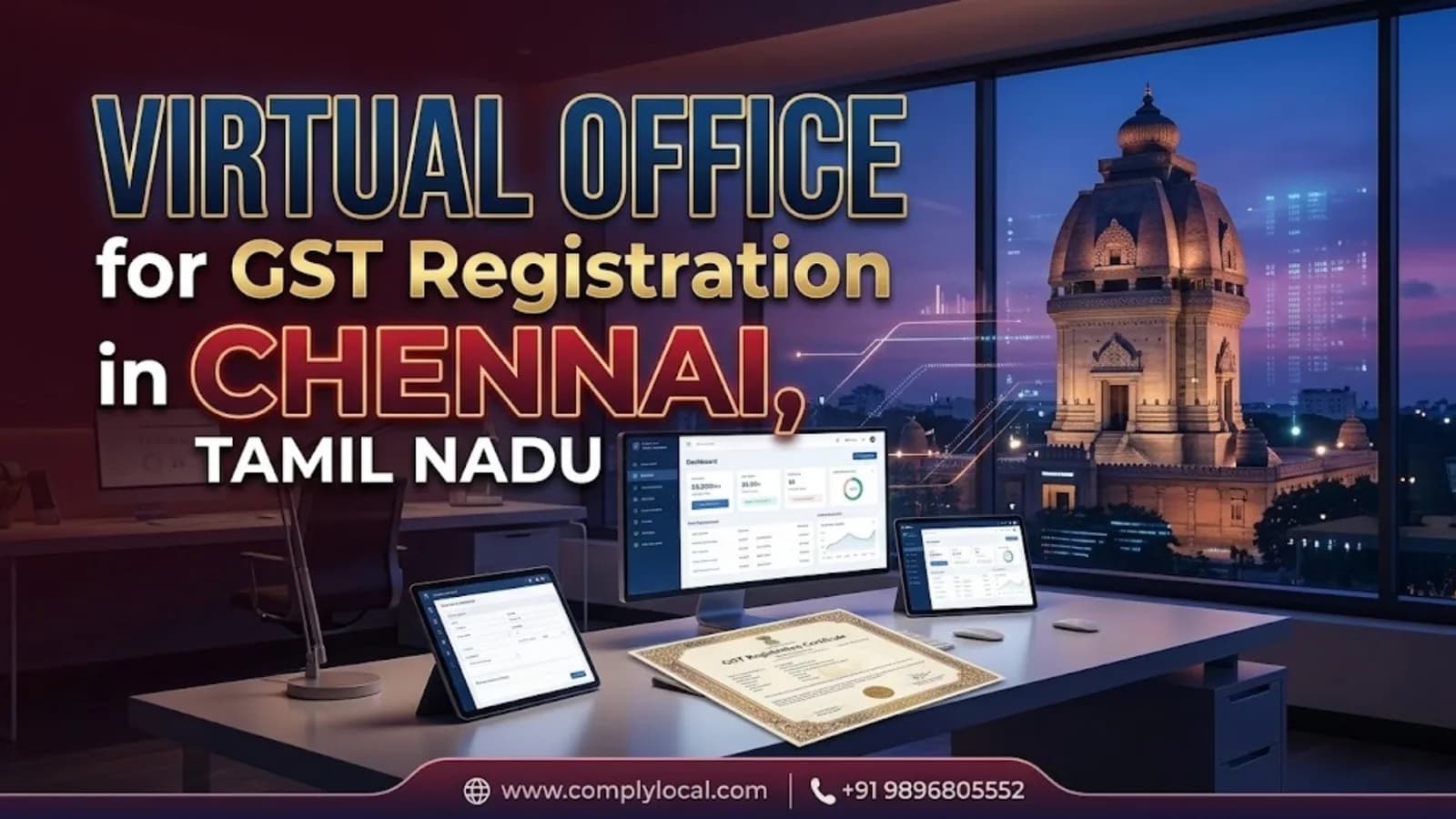 Virtual Office for GST Registration in Chennai, Tamil Nadu