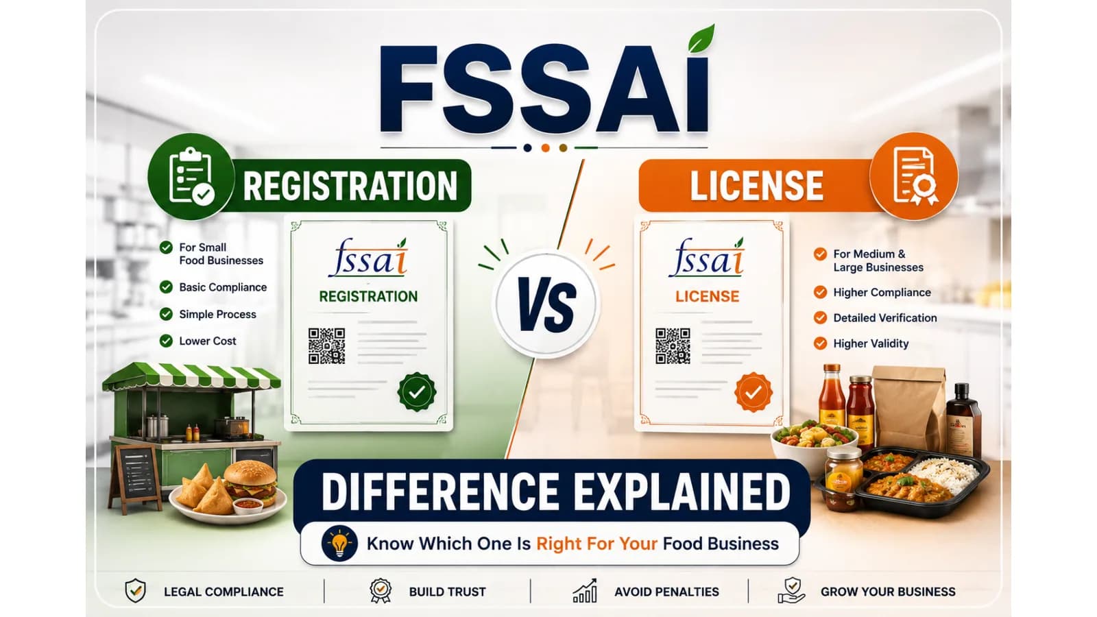 FSSAI Registration vs License