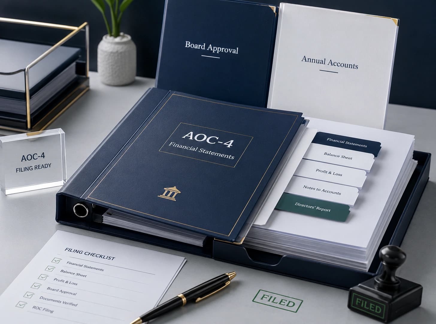 AOC-4 financial statement filing service with ComplyLocal