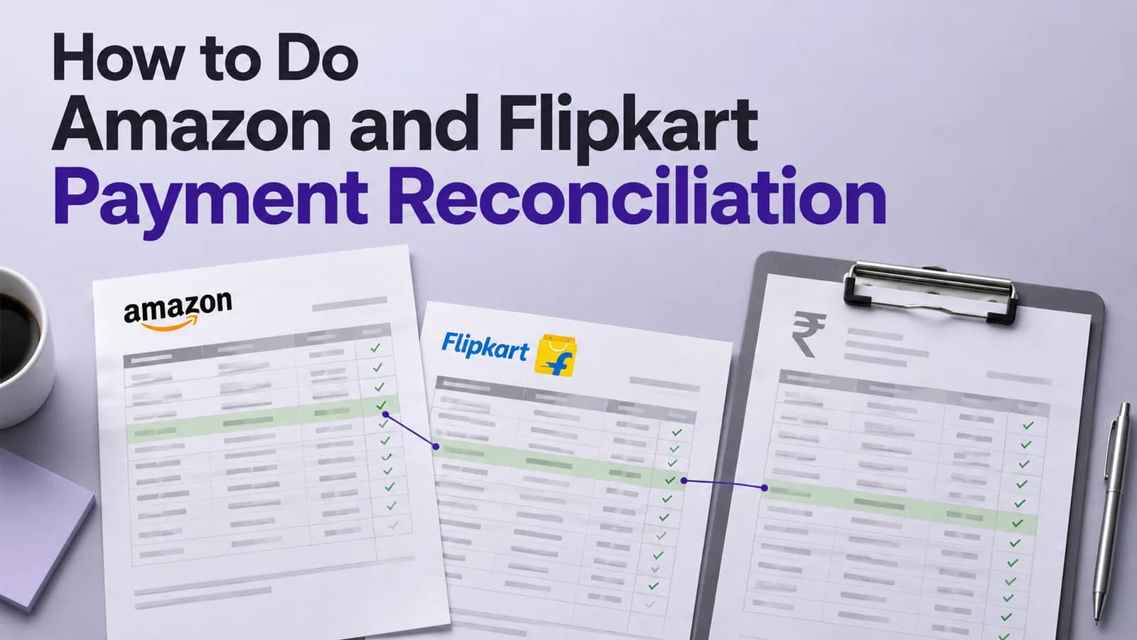 Amazon & flipkart payment Reconciliation