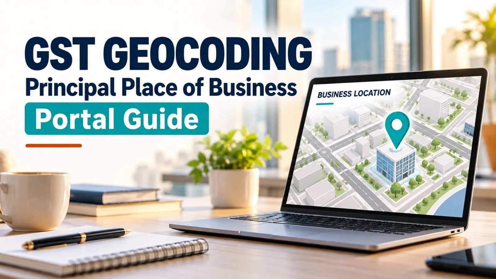 GST geocoding of principal place of business on map